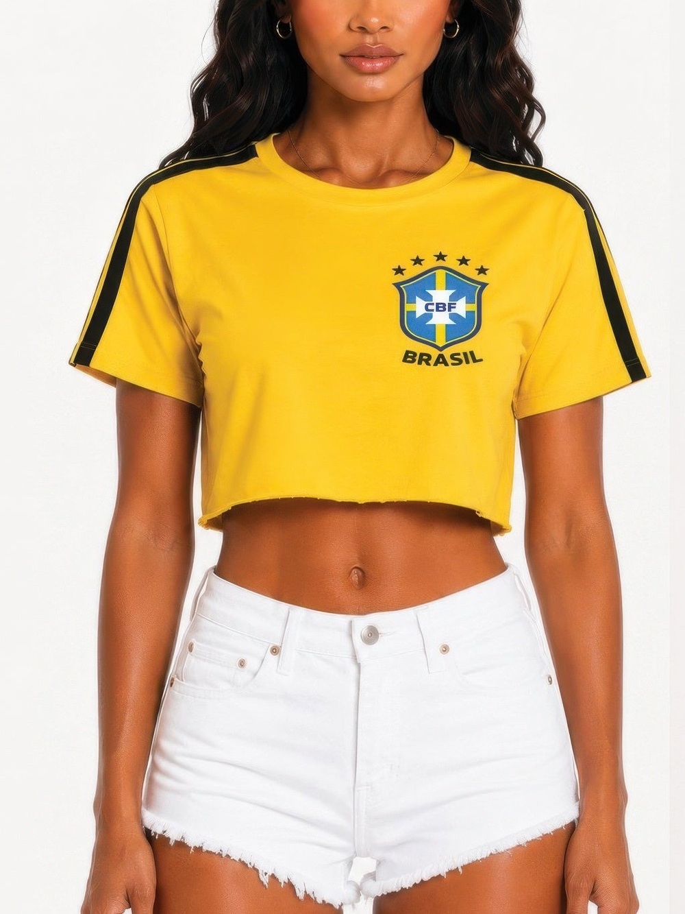 Short Sleeve Cotton Brasil Brasa Print Shirt